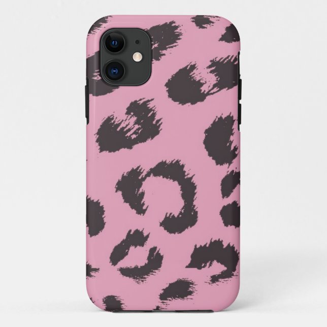 Pink Leopard Fur Pattern Case-Mate iPhone Case (Back)