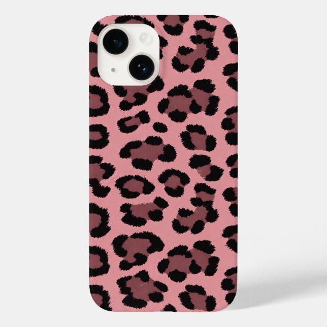 Pink Leopard iPhone Case (Back)