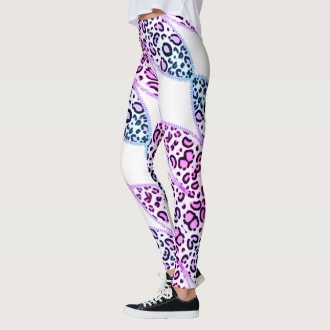 Pink Leopard Leggings (Left)