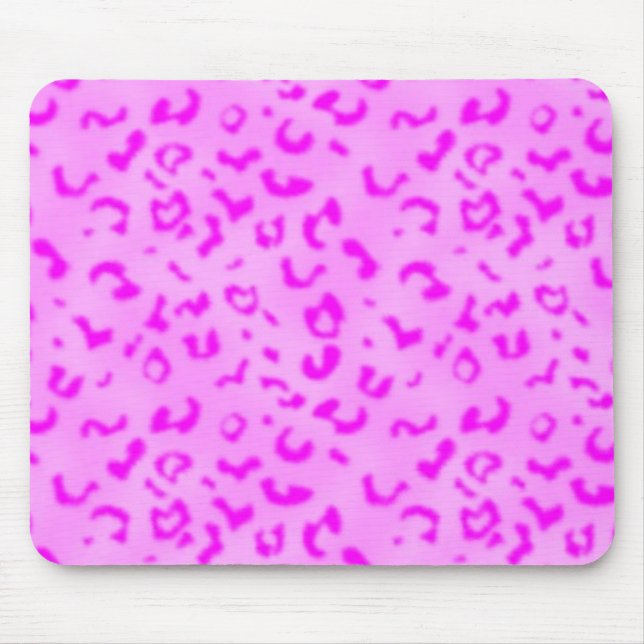 Pink leopard mouse mat (Front)