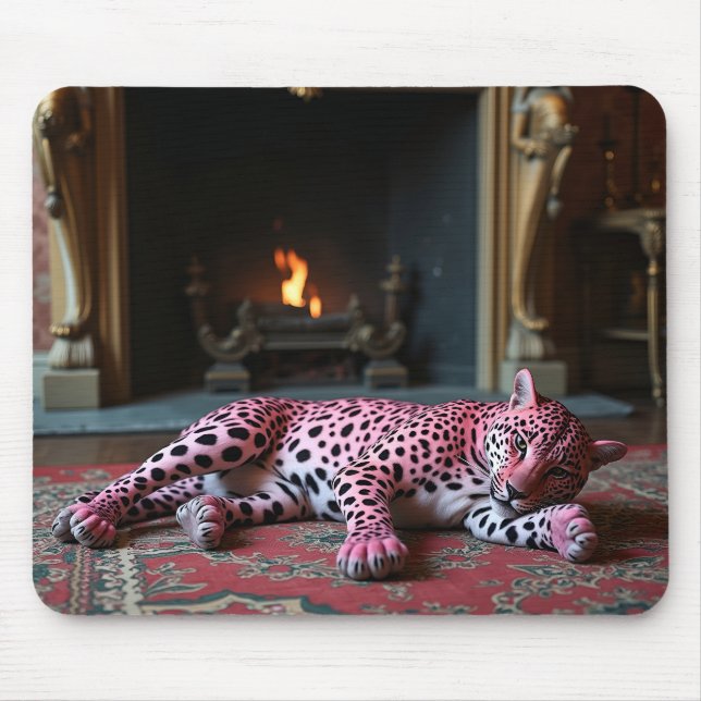 Pink leopard mousepad (Front)
