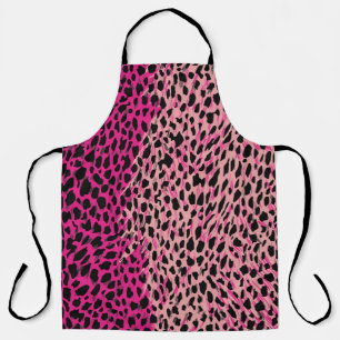 Pink leopard pattern textile fabricanimal,backgrou apron