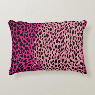 Pink leopard pattern textile fabricanimal,backgrou decorative cushion
