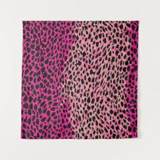 Pink leopard pattern textile fabricanimal,backgrou tapestry