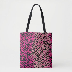 Pink leopard pattern textile fabricanimal,backgrou tote bag