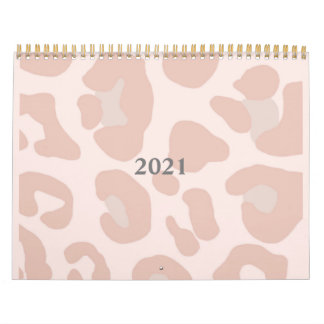 Pink Leopard Print 2021 Calendar