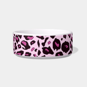 Pink leopard print bowl