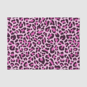 Pink Leopard Print Decoupage Tissue Paper