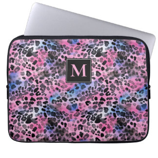 Pink Leopard Print  Laptop Sleeve