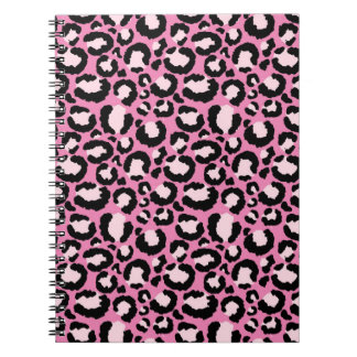 Pink Leopard Print Notebook