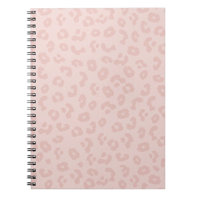 Pink Leopard Print Notebook (Front)