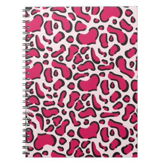 Pink leopard print notebook