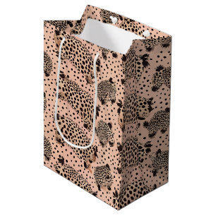 Pink Leopard Print Pattern – Chic Animal Medium Gift Bag