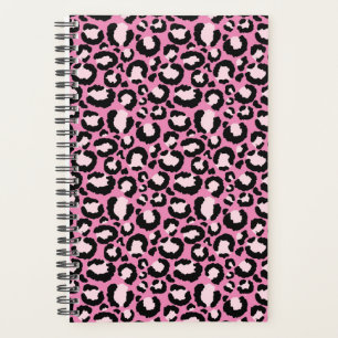 Pink Leopard Print Planner