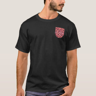 Pink Leopard Print Pocket  Wild Cat Panther Fan T-Shirt