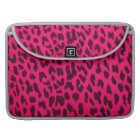 Pink Leopard Print Rickshaw Flap Sleeve for MacBoo