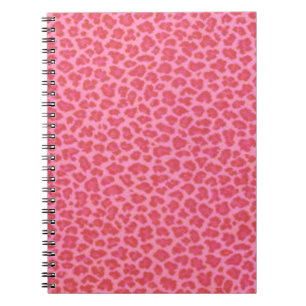 Pink Leopard Print Spiral Notebook