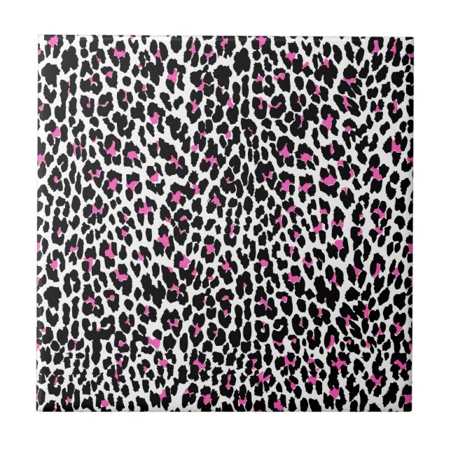 pink leopard print tile (Front)