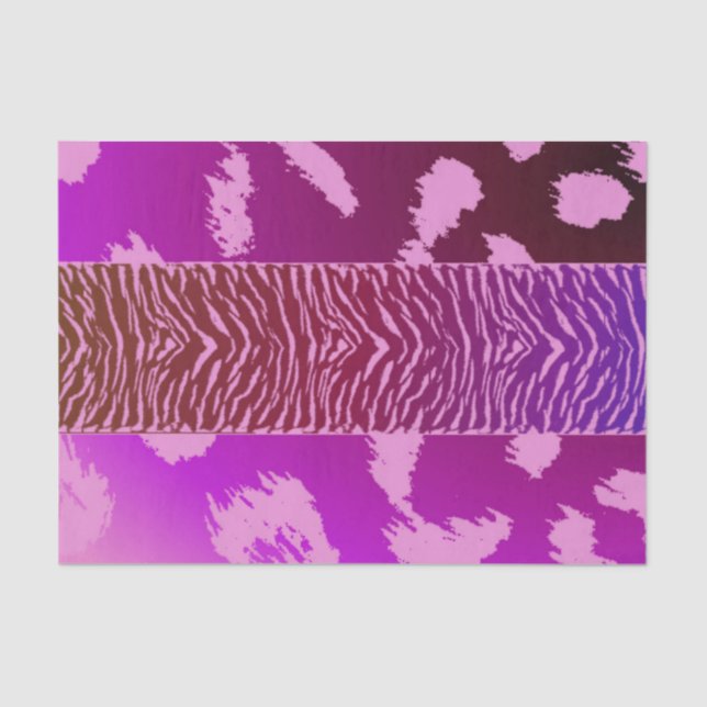 Pink Leopard Print Tissue Paper (Front)