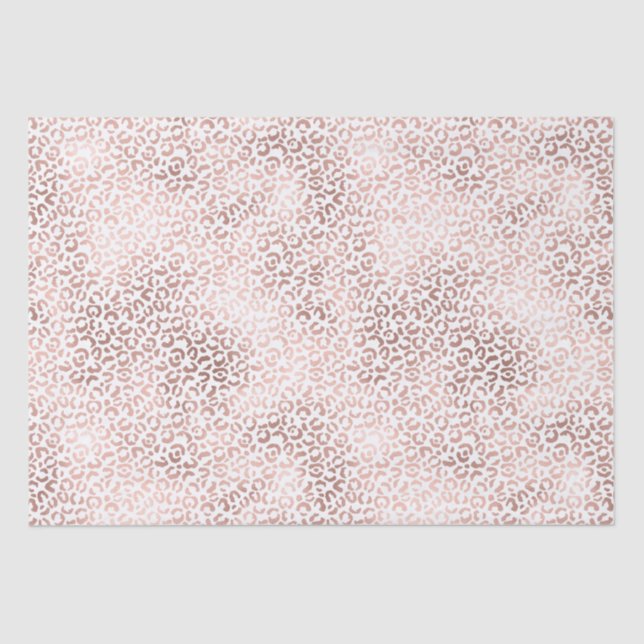 Pink Leopard Print Tissue Paper (Front)