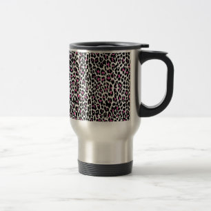 pink leopard print travel mug