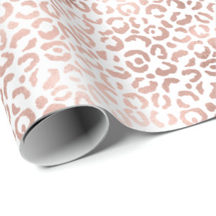 Pink Leopard Print Wrapping Paper