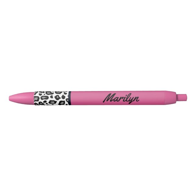 Pink Leopard Print Writing Pens Gift (Front)