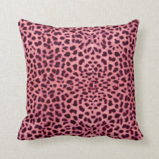 Pink Leopard Skin Pattern Cushion
