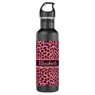 Pink Leopard Skin Pattern Personalise 710 Ml Water Bottle