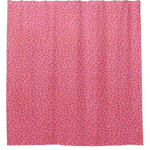 Pink Leopard Skin Shower Curtain