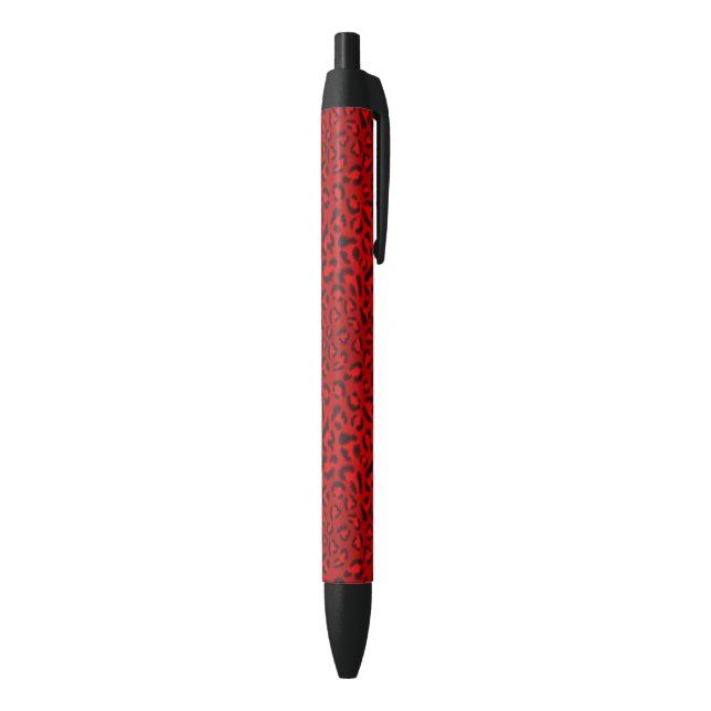 Pink leopard texture pattern. black ink pen (Bottom (Vertical))