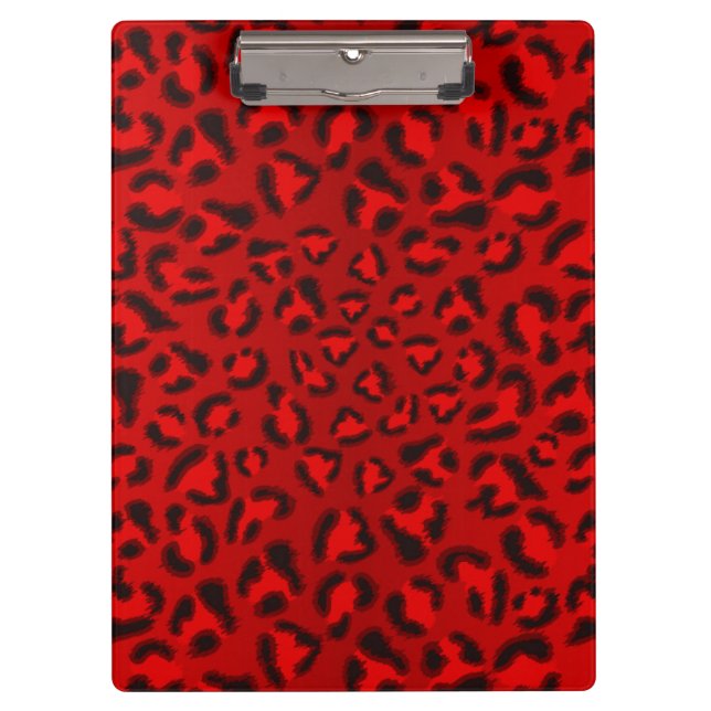 Pink leopard texture pattern. clipboard (Front)