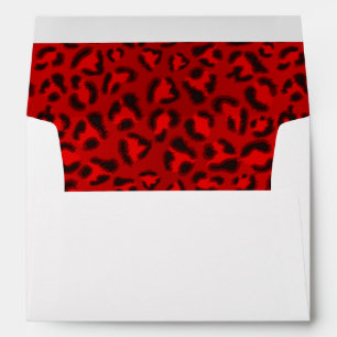 Pink leopard texture pattern. envelope