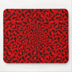 Pink leopard texture pattern. mouse mat
