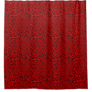 Pink leopard texture pattern. shower curtain