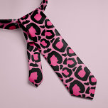 Pink Leopard Tie<br><div class="desc">Leopard print custom tie</div>