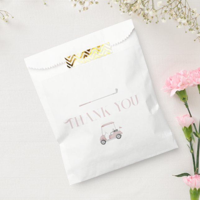 Pink let’s par tee Golf Birthday  Favour Bags (Sealed)