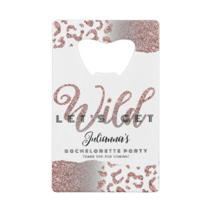 Pink Let's Get Wild Animal Print Bachelorette Bach