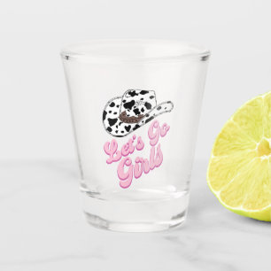 Pink Let's Go Girls Bachelorette Bridal Shower Shot Glass