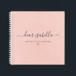 Pink Letters to My Daughter Keepsake Memory Notebook<br><div class="desc">This memory book has a pink cover and the words Letters to my Daughter with space for her name. It's the perfect gift for a new mother so she can write letters and words of advice to her daughter as she grows. The book can then be given as a keepsake...</div>