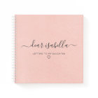 Pink Letters to My Daughter Keepsake Memory