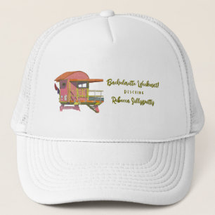 Pink Lifeguard Vibes Bachelorette Weekend Trucker Hat