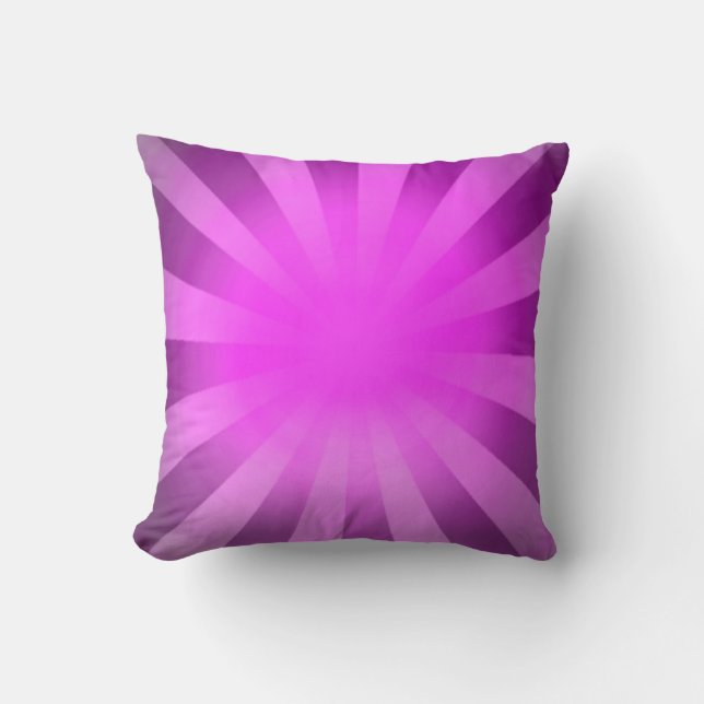 Pink Light Abstract Art Ray Sun Cushion (Front)