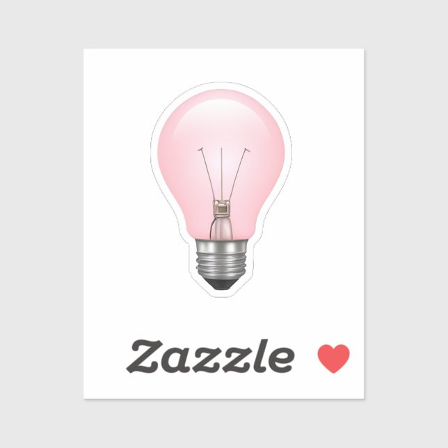 Pink Light Bulb Emoji  (Sheet)