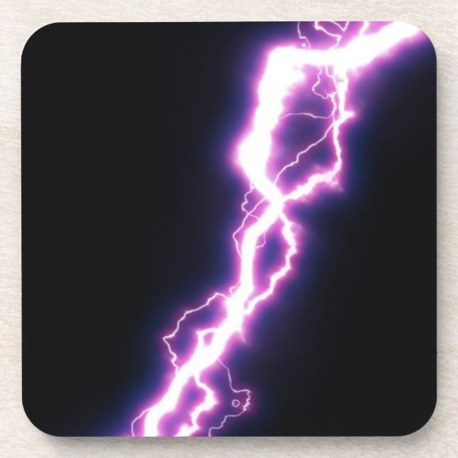Pink Lightening Coaster (Front)