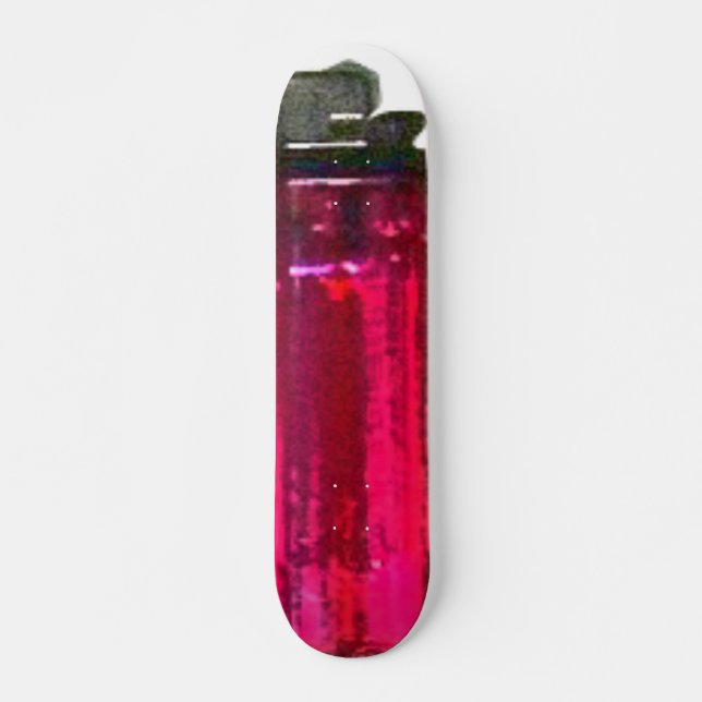 pink lighter skateboard (Front)