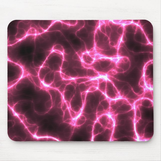 pink lightning background mouse mat (Front)