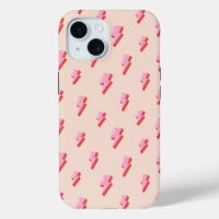 Pink Lightning Bolt Pattern