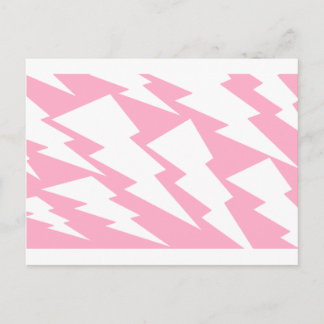 Pink Lightning Bolt Postcard