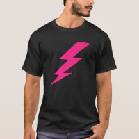 Pink Lightning Bolt Thunder 80'S Decades Theme Cos